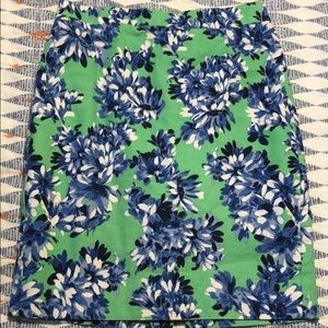 J. Crew Factory floral pencil skirt